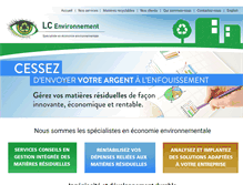 Tablet Screenshot of lcenvironnement.com